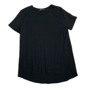 Zara high-low hem basic tee shirt